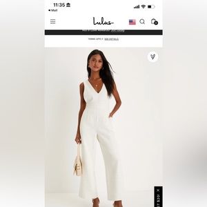 Lulus white jumpsuit